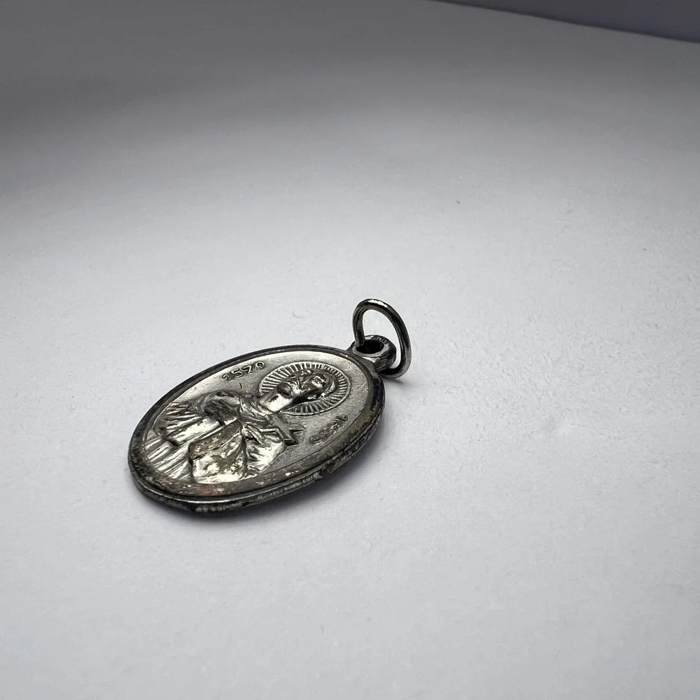 Vintage St Martin De Porres Medal Oval Patron Saint Social Justice Catholic